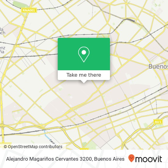 Alejandro Magariños Cervantes 3200 map