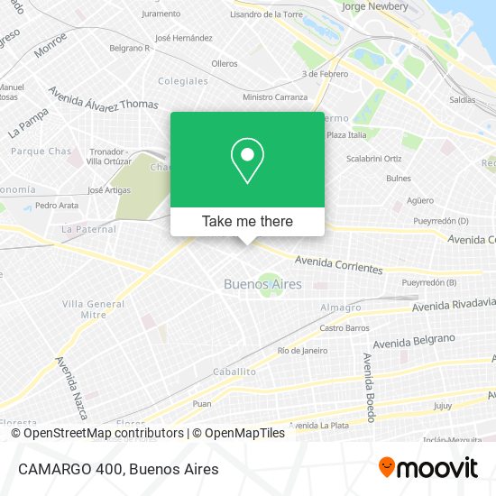 CAMARGO 400 map