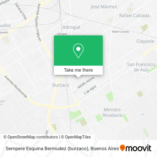 Mapa de Sempere Esquina Bermudez (burzaco)