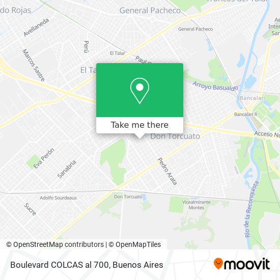 Mapa de Boulevard COLCAS al 700