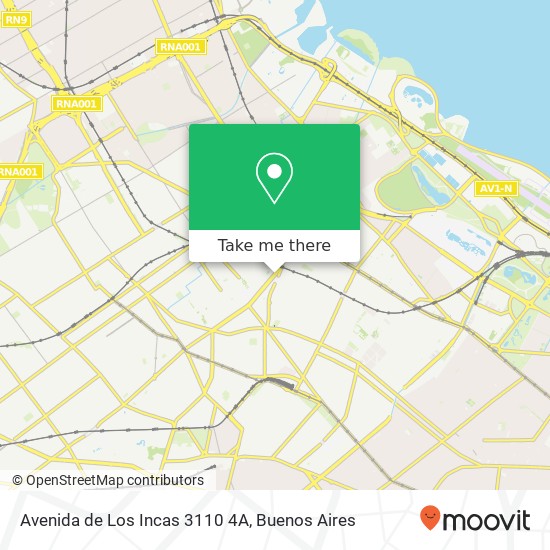 Avenida de Los Incas 3110 4A map