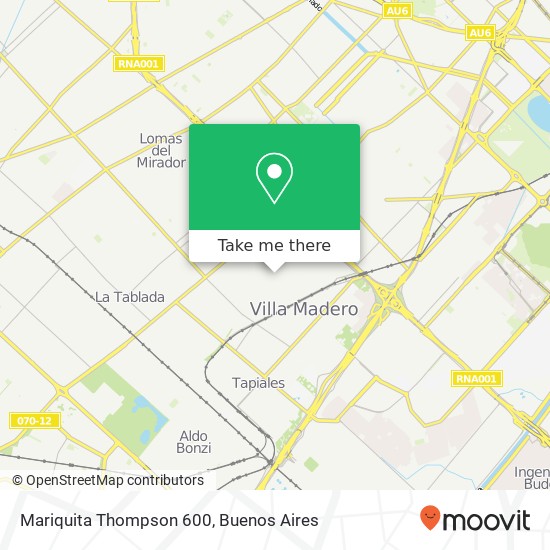 Mapa de Mariquita Thompson 600