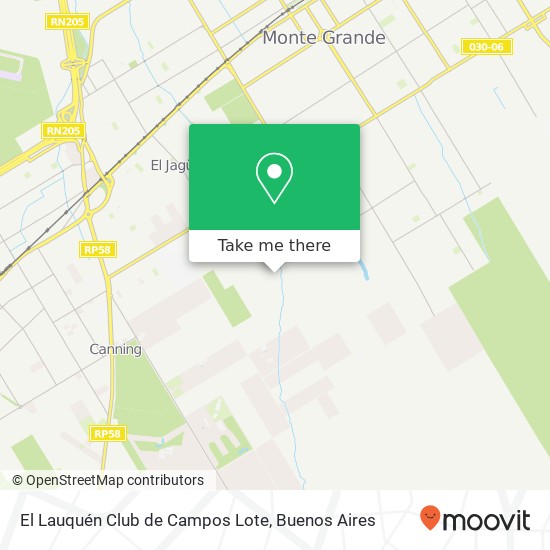 El Lauquén Club de Campos   Lote map