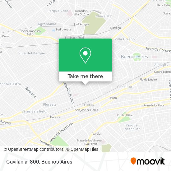Gavilán al 800 map