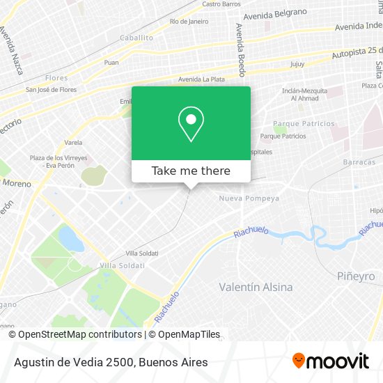 Mapa de Agustin de Vedia 2500