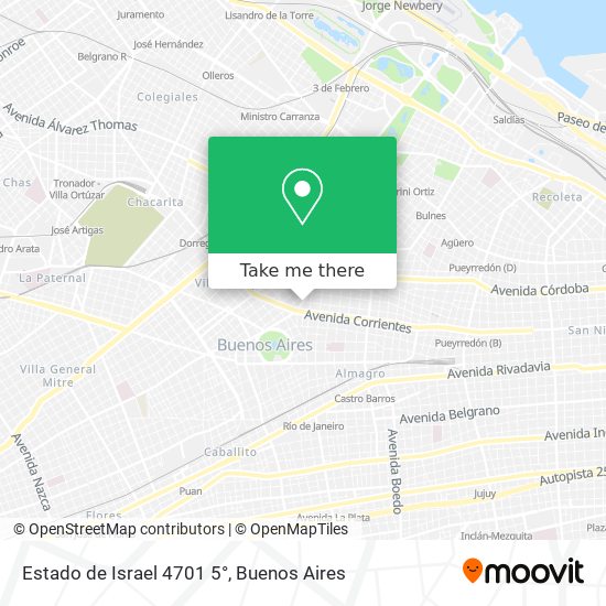 Estado de Israel 4701 5° map