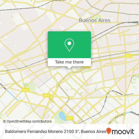 Baldomero Fernández Moreno 2100 3° map