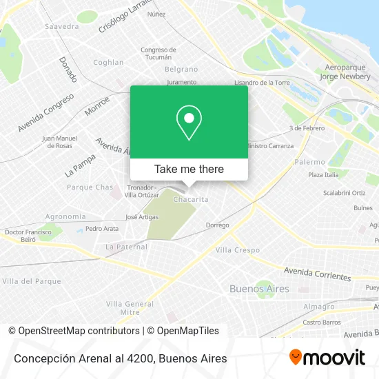 Mapa de Concepción Arenal al 4200