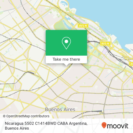 Nicaragua 5502  C1414BWD CABA  Argentina map
