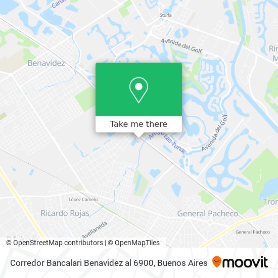 Corredor Bancalari Benavidez al 6900 map