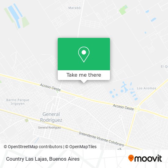 Country Las Lajas map