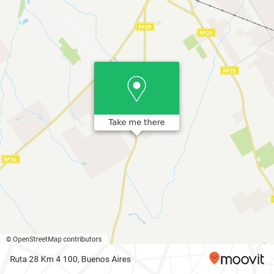 Ruta 28  Km 4 100 map