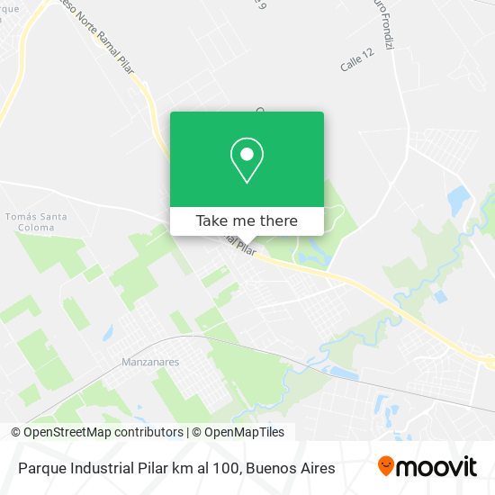 Parque Industrial Pilar km al 100 map