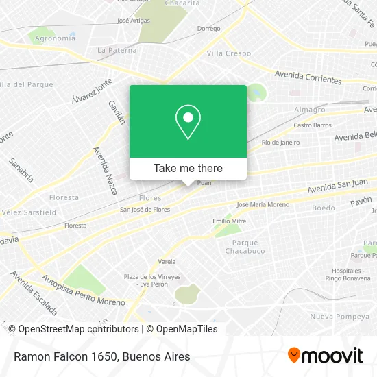 Ramon Falcon 1650 map