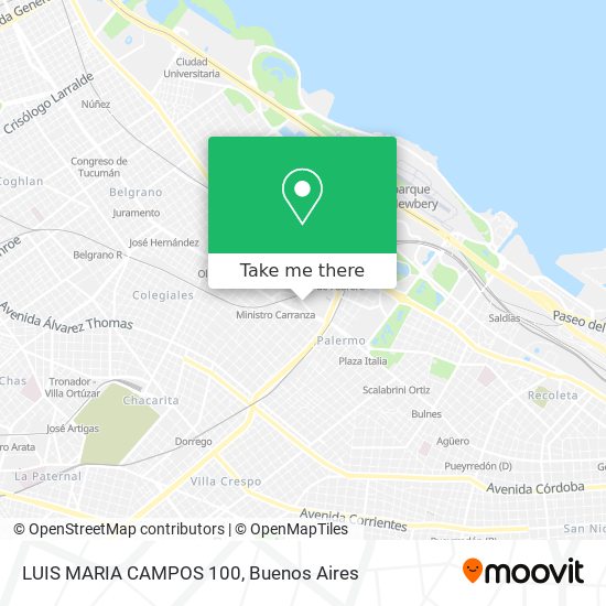 LUIS MARIA CAMPOS 100 map