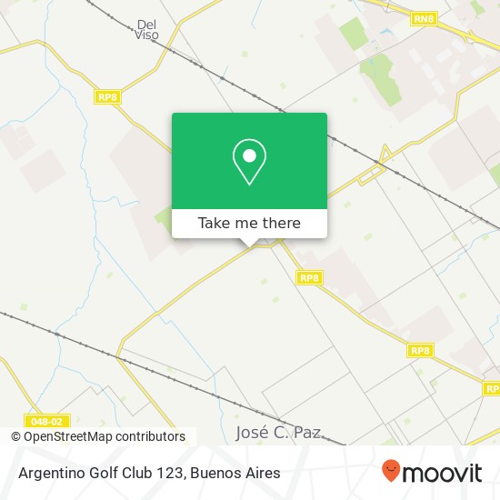 Argentino Golf Club 123 map