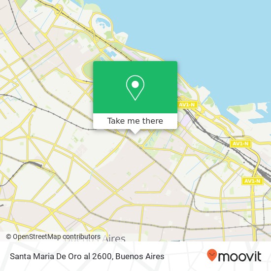 Santa Maria De Oro  al 2600 map