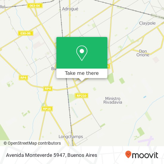 Mapa de Avenida Monteverde 5947