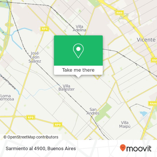 Sarmiento al 4900 map