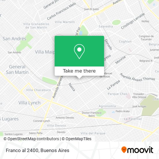 Mapa de Franco al 2400