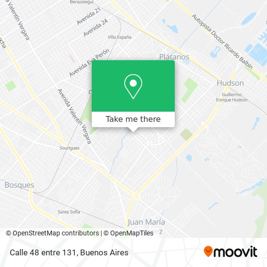 Mapa de Calle 48 entre 131
