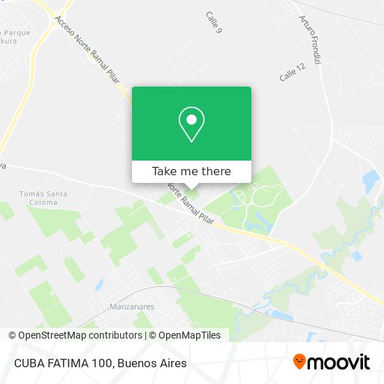 Mapa de CUBA FATIMA 100