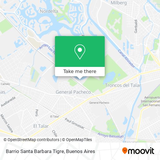 Barrio Santa Barbara  Tigre map