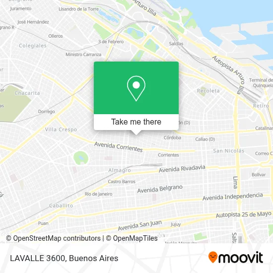 LAVALLE 3600 map