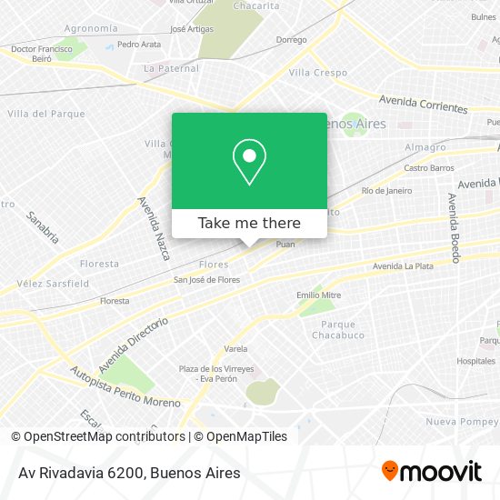 Av  Rivadavia 6200 map
