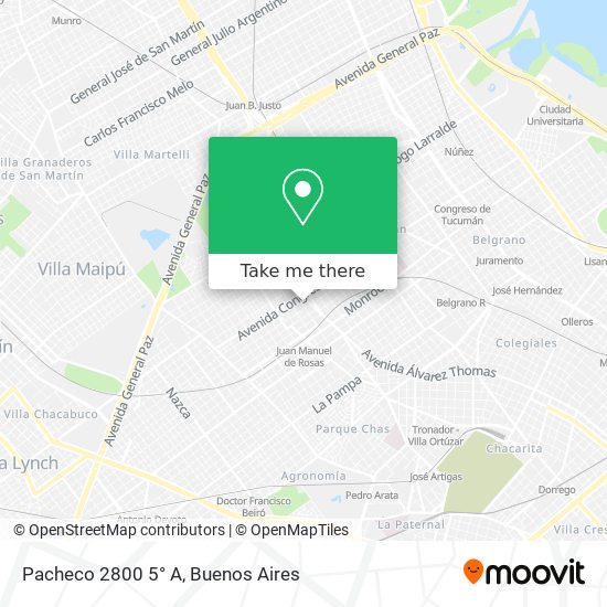 Pacheco 2800 5° A map