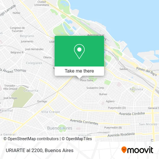 URIARTE al 2200 map