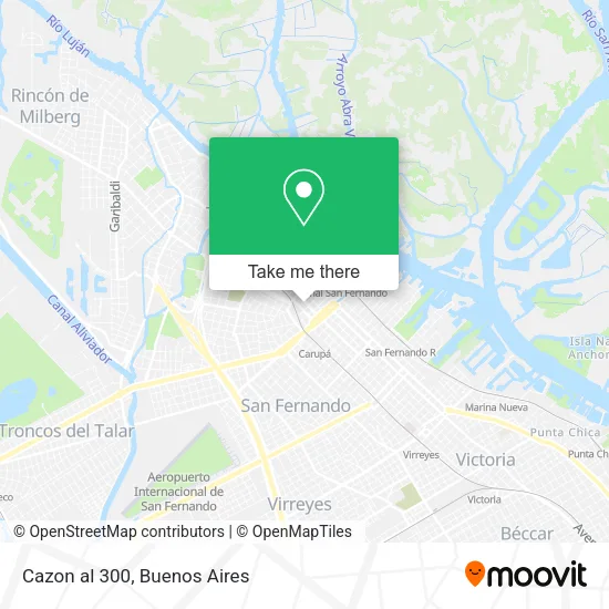 Mapa de Cazon al 300