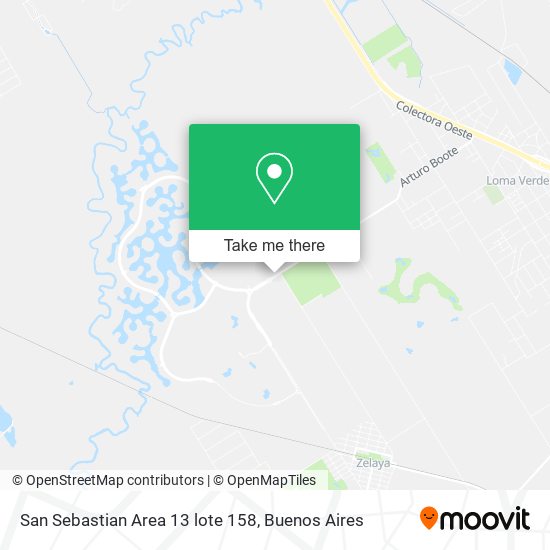 San Sebastian Area 13 lote 158 map