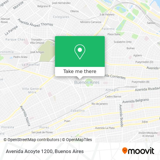 Mapa de Avenida Acoyte 1200