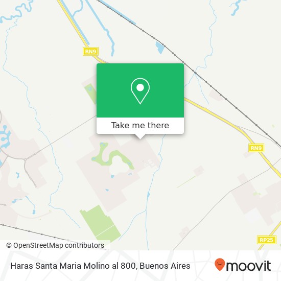 Mapa de Haras Santa Maria   Molino al 800