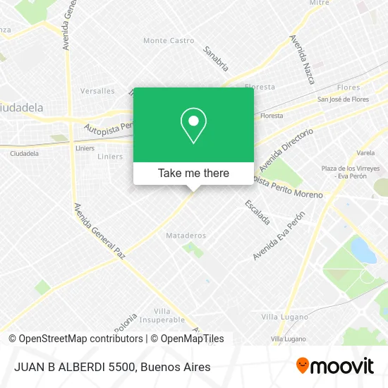 JUAN B  ALBERDI 5500 map