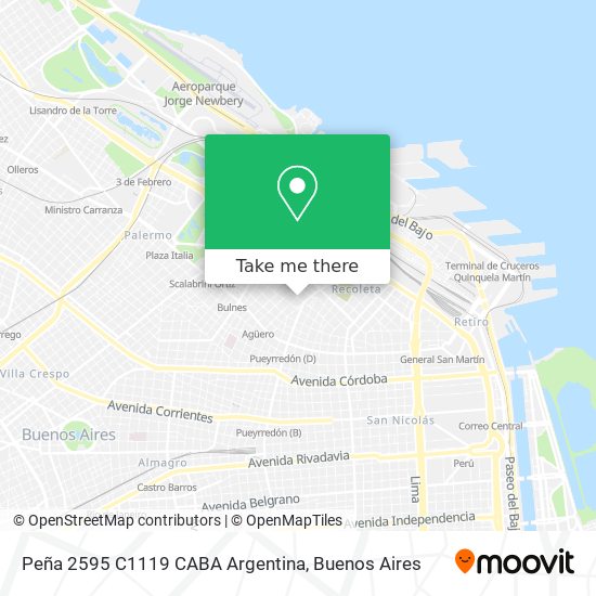 Peña 2595  C1119 CABA  Argentina map