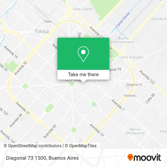 Diagonal 73 1500 map