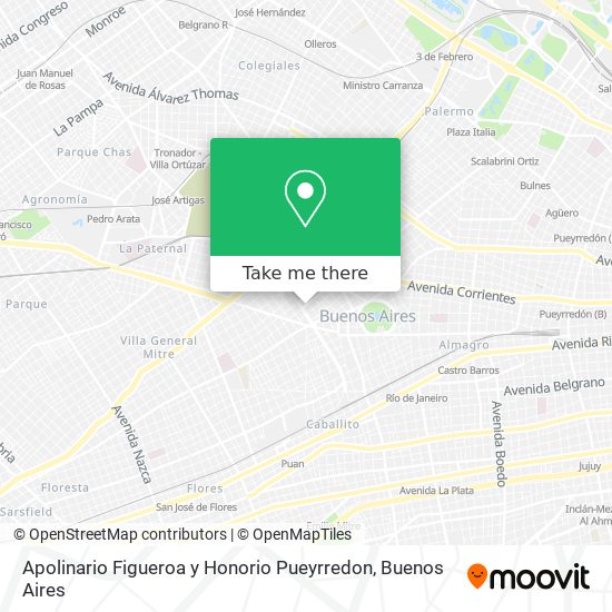 Apolinario Figueroa y Honorio Pueyrredon map