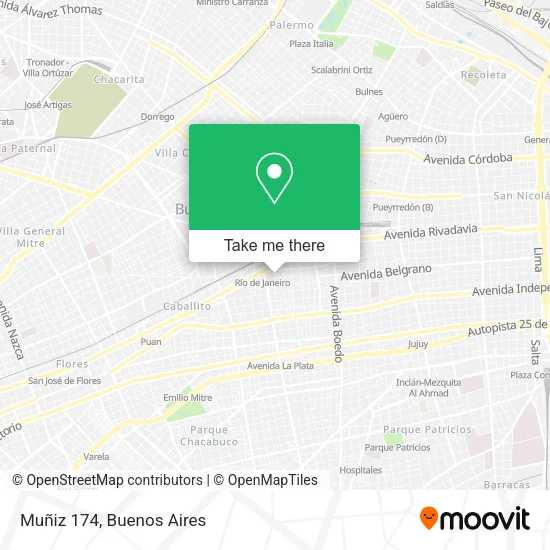 Mapa de Muñiz 174