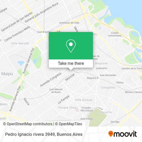 Pedro Ignacio rivera 3949 map