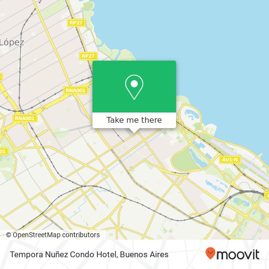 Tempora Nuñez Condo Hotel map