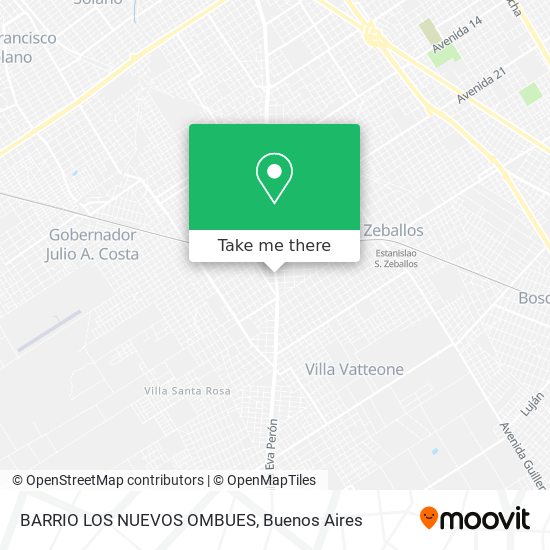 BARRIO LOS NUEVOS OMBUES map