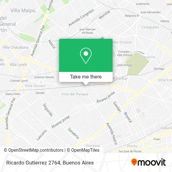 Ricardo Gutierrez 2764 map