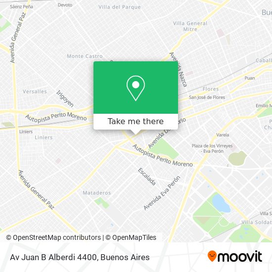 Av  Juan B  Alberdi 4400 map