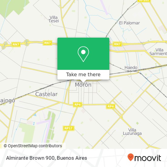 Almirante Brown  900 map