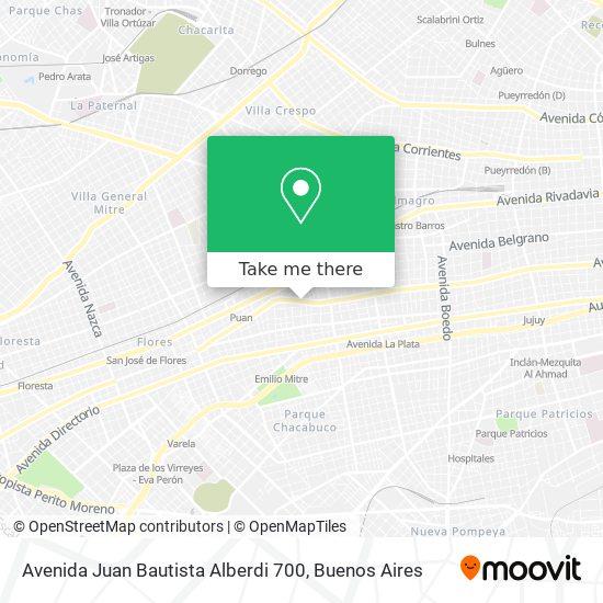 Avenida Juan Bautista Alberdi 700 map