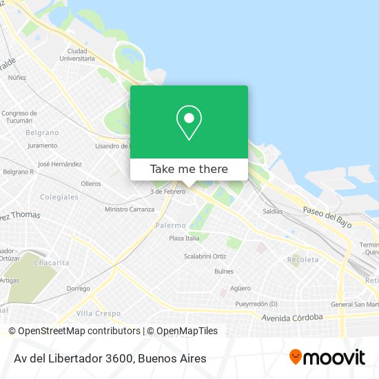 Av  del Libertador 3600 map