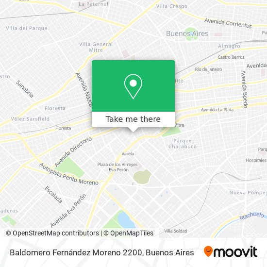 Mapa de Baldomero Fernández Moreno 2200