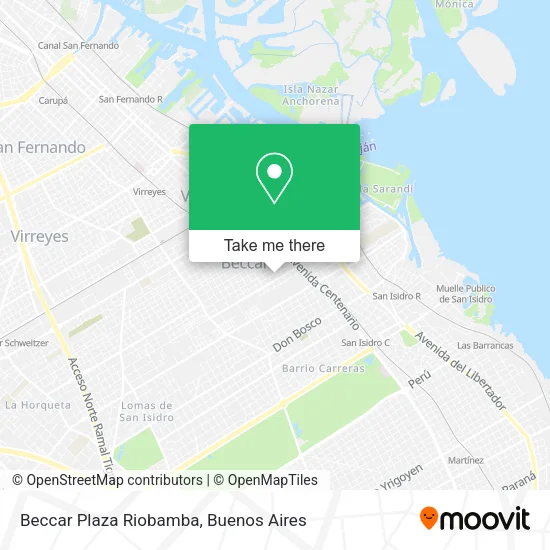 Mapa de Beccar Plaza   Riobamba